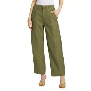 Frame Utility Barrel Ripstop Pants Jeans Sz 24 (26.5x30) Washed Winter Moss NWT